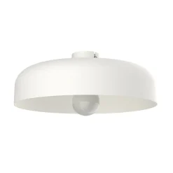 Best Lumicom - TUZZI Plafonnier, 1xE27, max 42W, métal, blanc mat, D.40cm