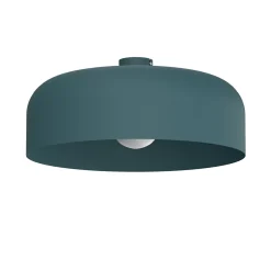 Best Lumicom - TUZZI Plafonnier, 1xE27, max 42W, métal, bleu méditerranéen, D.50cm