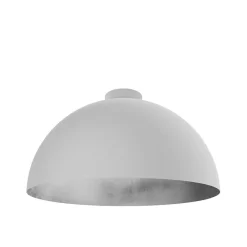Best Lumicom - VENICE Plafonnier, 1xE27, max 42W, métal, blanc mat/feuille argent, D.60cm