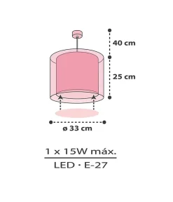 Sale Dalber Lustre et lampe suspension enfant Clouds Nuages rose