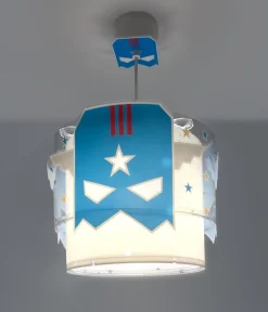 Sale Dalber Lustre Suspension Pour Enfant Blue Hero Super-héros