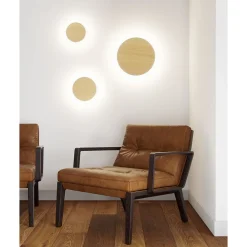 Beneito & Faure Applique Murale Pour Cuisine|Applique Murale Pour Salle À Manger<Mac Wall XL Wood - Applique murale LED 20W avec interrupteur CCT 2700 K/3200 K/4000K en aluminium, 360 degrés -