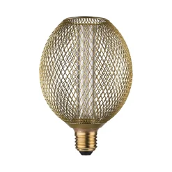 Best Paulmann Metallic Glow Standard 230 V Globe LED E27 Spiral 200lm 4,2W 1800K Laiton
