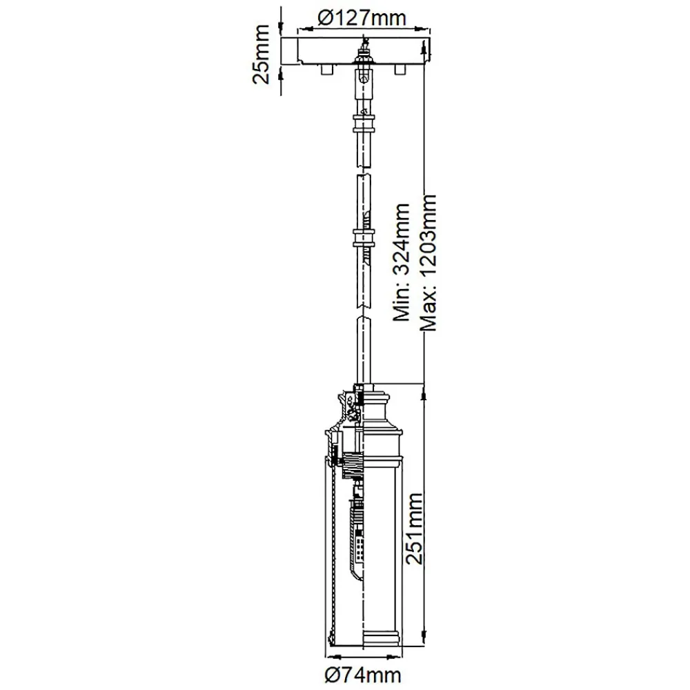 Best Elstead Lighting Mini-suspension Payne 1 lumière