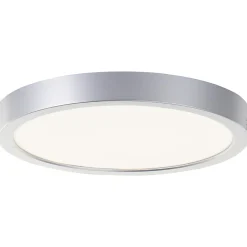 Brilliant Plafonnier De Salle De Bains<NAVARA Plafonnier argent LED intégrée 18W plastique ampoule incluse