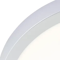 Brilliant Plafonnier De Salle De Bains<NAVARA Plafonnier argent LED intégrée 18W plastique ampoule incluse