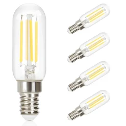 Sale Nettlife Lot de 4 ampoule LED E14 lampe vintage - T25 blanc chaud filament ampoule Edison 2700K 4W blanc chaud ampoule