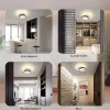 Best Nettlife Plafonnier LED 12 W Lampe de 3000 K Blanc Chaud Lampe de Chambre Lampe Design Moderne Plafond Salon Noir Rond pour