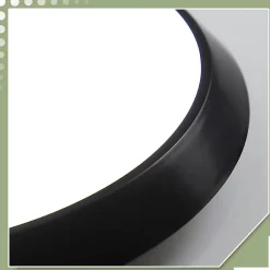 Sale Nettlife Plafonnier LED noir, IP44, 15W, avec détecteur de mouvement intérieur, lampe ronde de cave 30 cm, 4000K
