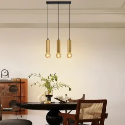 Sale Nettlife Suspension or 3 ampoules lampe suspendue - lampe suspendue table à manger E27 industrielle métal suspendue
