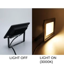 Alpinaluz Projecteur Extérieur<Pack de 2 Projecteur LED Extérieur IP65 Imperméable 30W 2850Lm 3000K Lumière Chaude pour Maison Garage Jardin Terrasse