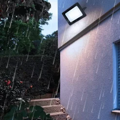 Alpinaluz Projecteur Extérieur<Pack de 2 Projecteur LED Extérieur IP65 Imperméable 100W 9500Lm 3000K Lumière Chaude pour Maison Garage Jardin Terrasse