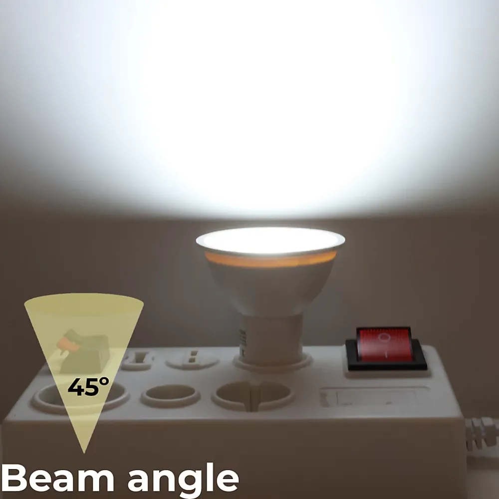 Alpinaluz Ampoule Pour Spot|Ampoule Gu10<Pack de 10 Ampoules LED GU10 7W 45 SMD2835 665lm 220V 6000K Blanc Froid Sans Scintillement