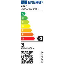 Aslo Panneau LED Carré 85 x 85 mm 3W 6000K Blanc froid