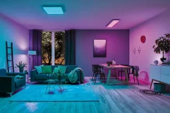 Hot Paulmann Panneau LED Smart Home Zigbee 3.0 Amaris carré 595x595mm 35W 2400lm RGBW+ Blanc gradable