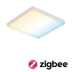 Best Paulmann Panneau LED Smart Home Zigbee 3.0 Velora carré 225x225mm 8,5W 800lm Tunable White Blanc dépoli gradable