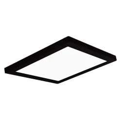 Best GoodHome Panneau lumineux Nakaya LED intégrée blanc neutre IP44 1900lm 18W L.30x l.30 x H.1,9 cm noir
