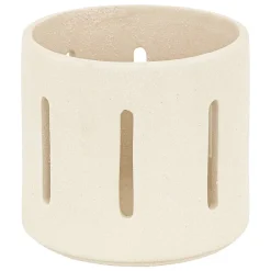 Atmosphera Créateur D'Intérieur Lampe Intérieure<Photophore céramique Nuna blanc H11cm - Atmosphera