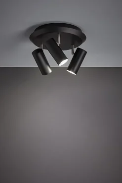 Best Plafonnier 3 spots GU10, max. 12W, IP20, noir - Markslöjd - Barcelona