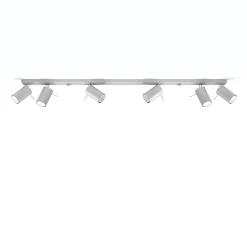 Best Sollux Lighting Plafonnier en acier 6 ampoules 3000K - 118x6x16cm Sollux