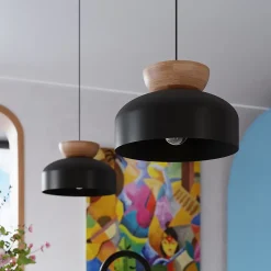 Sollux Lighting Suspension Pour Salon|Suspension Et Lustre<Plafonnier en bois/acier 1 lampes 29.5x29.5x130cm Sollux