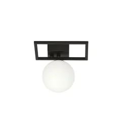 Best Emibig Lighting Plafonnier IMAGO 1E BLACK/OPAL, , Fabriqué en EU