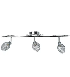 Autres Plafonnier<Plafonnier lampe de plafond chromé 3 spots orientables et inclinables Compatible LED G9