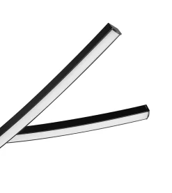 Best GoodHome Plafonnier LED intégrée 1700lm 21W blanc neutre Alani noir mat l.57 x H.9.5 x P.50 cm