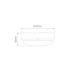 Discount Beneito & Faure Plafonnier LED rond étanche SELEN IP65 12W 4000K