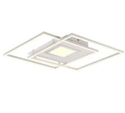 Best Trio Plafonnier LED 36W - 4200lm, 2700 à 6500K - Dimmable - Blanc mat - - Via
