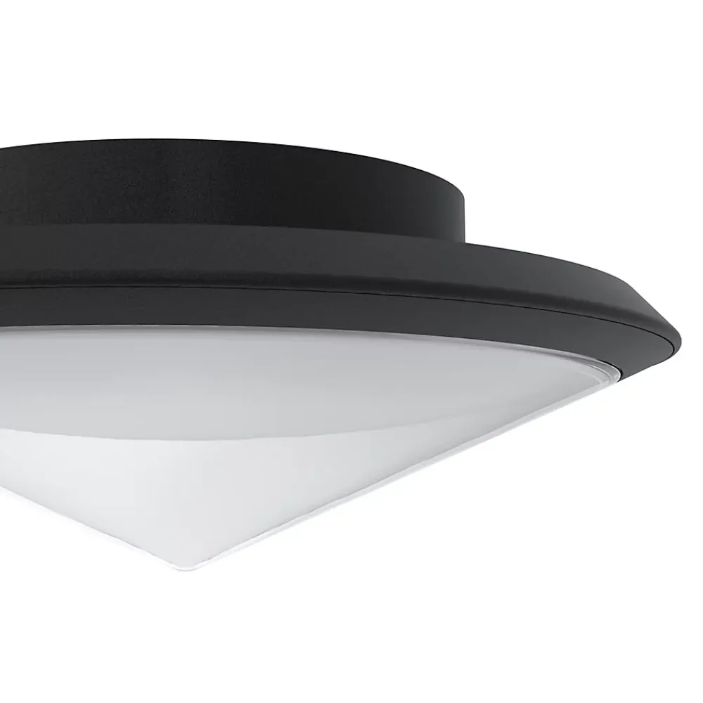 GoodHome Plafonnier Extérieur<Plafonnier Ortano LED intégrée 1100lm 20W IP44 noir