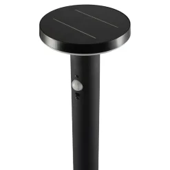 Sale GoodHome Potelet extérieur solaire LED intégrée Cowhorn noir 650 lm IP44