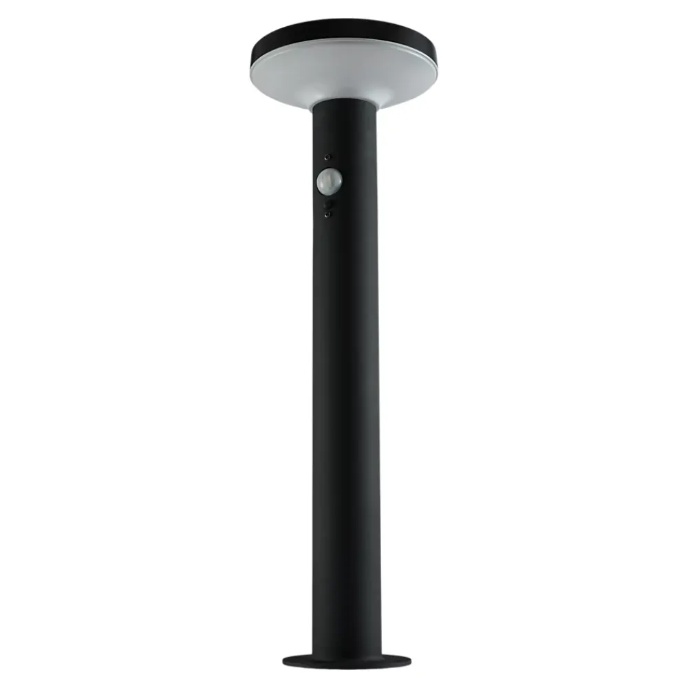 Sale GoodHome Potelet extérieur solaire LED intégrée Cowhorn noir 650 lm IP44