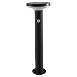 Sale GoodHome Potelet extérieur solaire LED intégrée Cowhorn noir 650 lm IP44