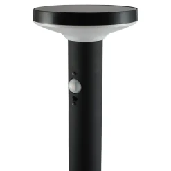 Sale GoodHome Potelet extérieur solaire LED intégrée Cowhorn noir 650 lm IP44