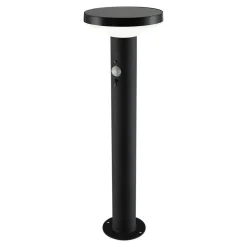 Sale GoodHome Potelet extérieur solaire LED intégrée Cowhorn noir 650 lm IP44