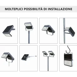 Alcapower Lampe Extérieure<Projecteur LED solaire intégré de 1 500 lm