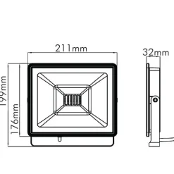 Vito Lighting Éclairage Solaire|Projecteur Extérieur<Projecteur LED 30W IP65 3000K TIGRIS