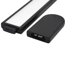 Luminaire Pour Dressing<Reglette LED sous meuble sur batterie noir IP20 L.30 x l.4,1 cm