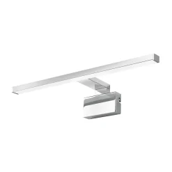 Clearance GoodHome Réglette LED 3 en 1 mur miroir meuble argent IP44 1350lm L.50xl.13,6xP.50cm Craven