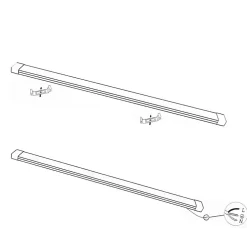 Best Silamp Réglette LED 150cm 72W (Pack de 30) - Blanc Froid 6000K - 8000K -
