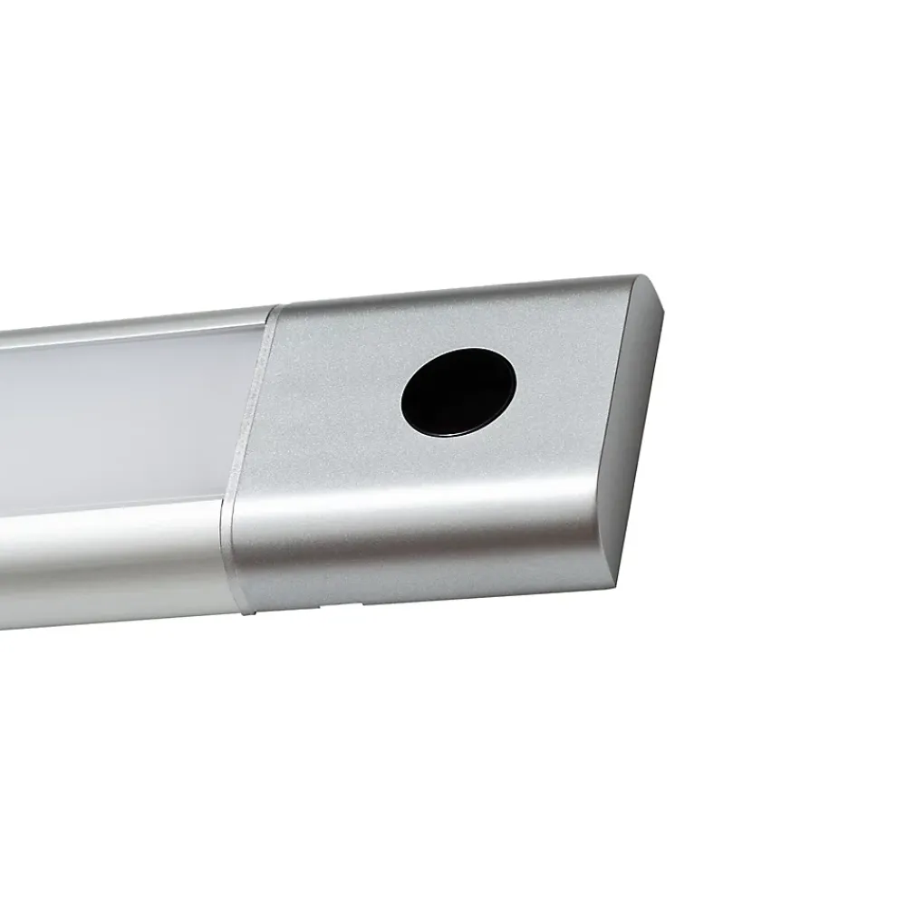 Best GoodHome Réglette sous meuble à détection Menezes LED intégrée blanc neutre IP20 1200lm 20W L.118,5xl.4,2xH.1cm chrome