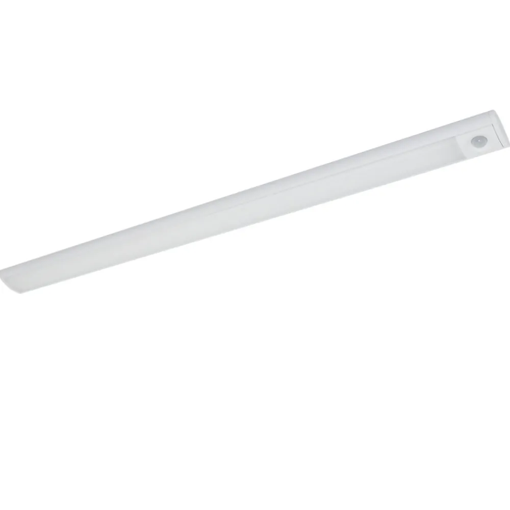 GoodHome Luminaire Pour Dressing<Réglette sous meuble Fiennes LED intégrée blanc neutre IP20 260lm 3.7W L.54xl.4,1xH.2cm blanc
