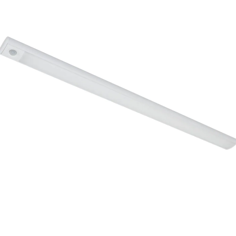 GoodHome Luminaire Pour Dressing<Réglette sous meuble Fiennes LED intégrée blanc neutre IP20 260lm 3.7W L.54xl.4,1xH.2cm blanc