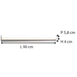 Voltman Réglette Cave, Garage, Atelier<Réglette spéciale Salle de Bains (90cm) Chrome -