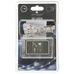 Atmosphera Créateur D'Intérieur Ruban Led Extérieur<Ruban LED à pile - blanc - L130 cm - Atmosphera
