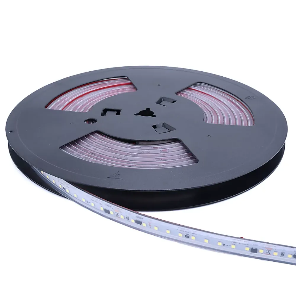 Alpinaluz Ruban Led Extérieur<Ruban LED 220V 75W 15Wm 12mm 120 LEDs SMD2835m Silicone IP67 Coupure tous les 10cm 5m 115lmW 6000K Lumière froide