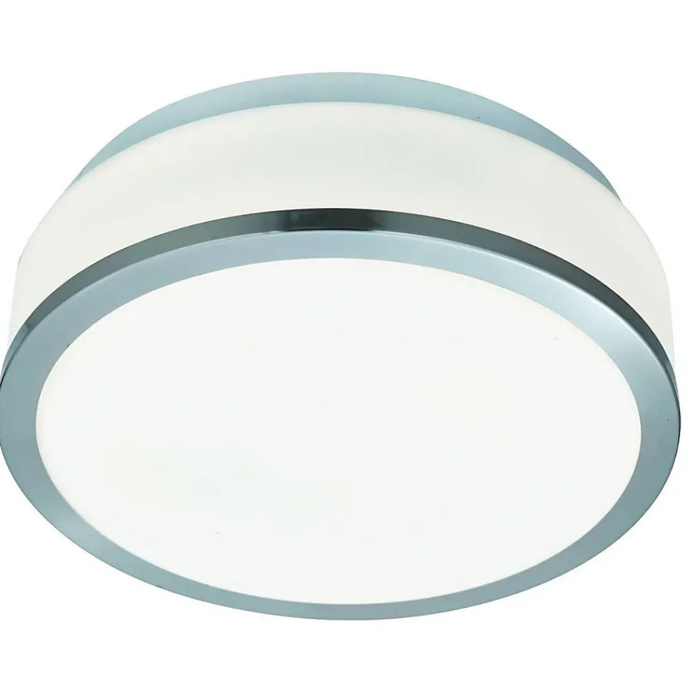 Best Search Light Searchlight Discs - Plafonnier encastré à 2 ampoules au fini argent satiné IP44, E27