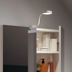 Clearance GoodHome Spot dessus de meuble blanc IP44 3W Hornbill
