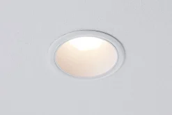Best Paulmann Spot encastré LED 3-Step-Dim Cole Coin Kit de 1 IP44 rond 88mm Coin 6W 470lm 230V gradable 2700K Blanc